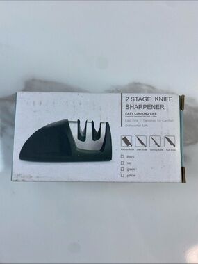 2-Stage Knife Sharpener - Black
